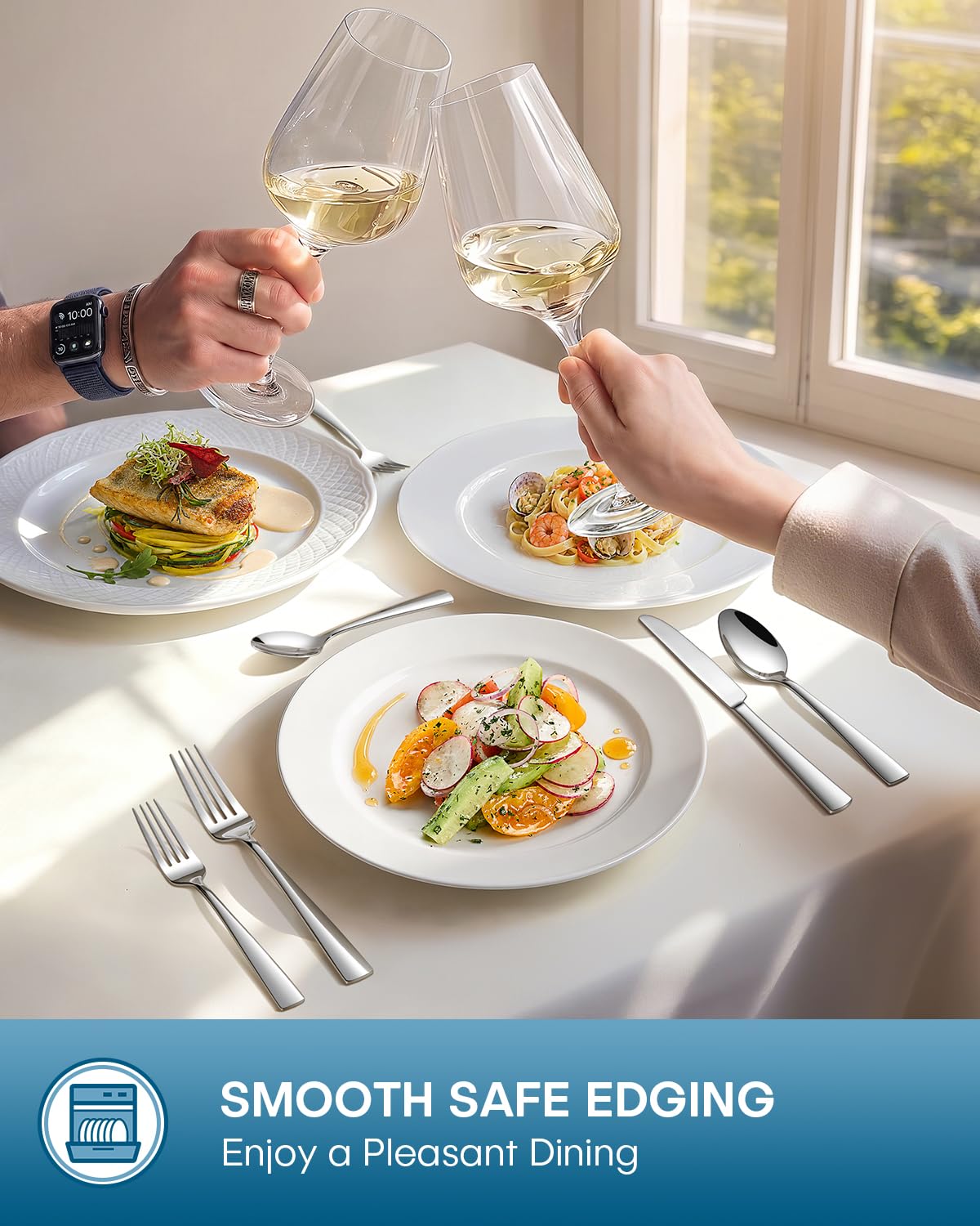 Dishwasher safe Stapava silverware set for easy cleanup