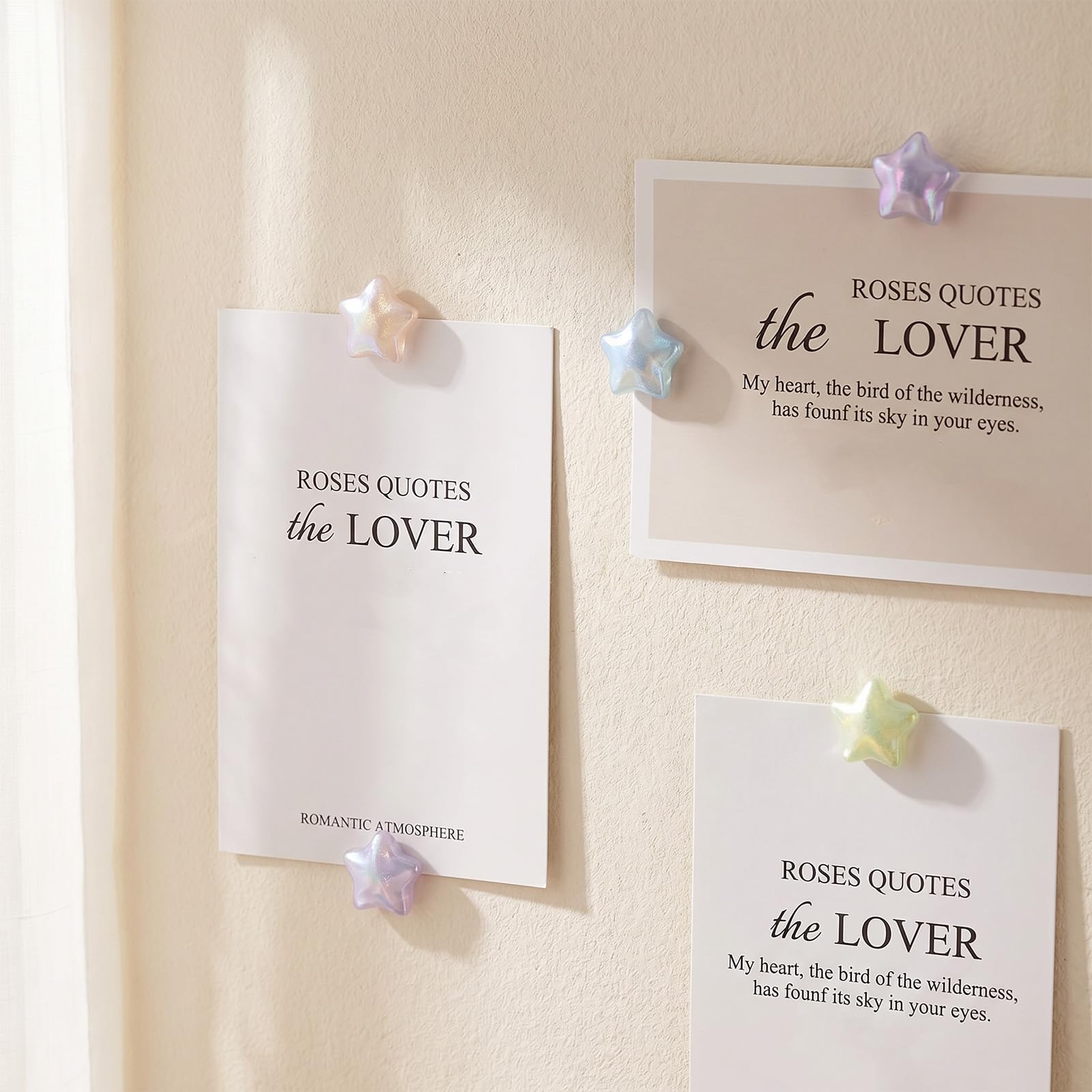 Hadnves 15 piece star magnets decorative gift idea