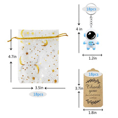 Star and Moon Organza bags for gifts