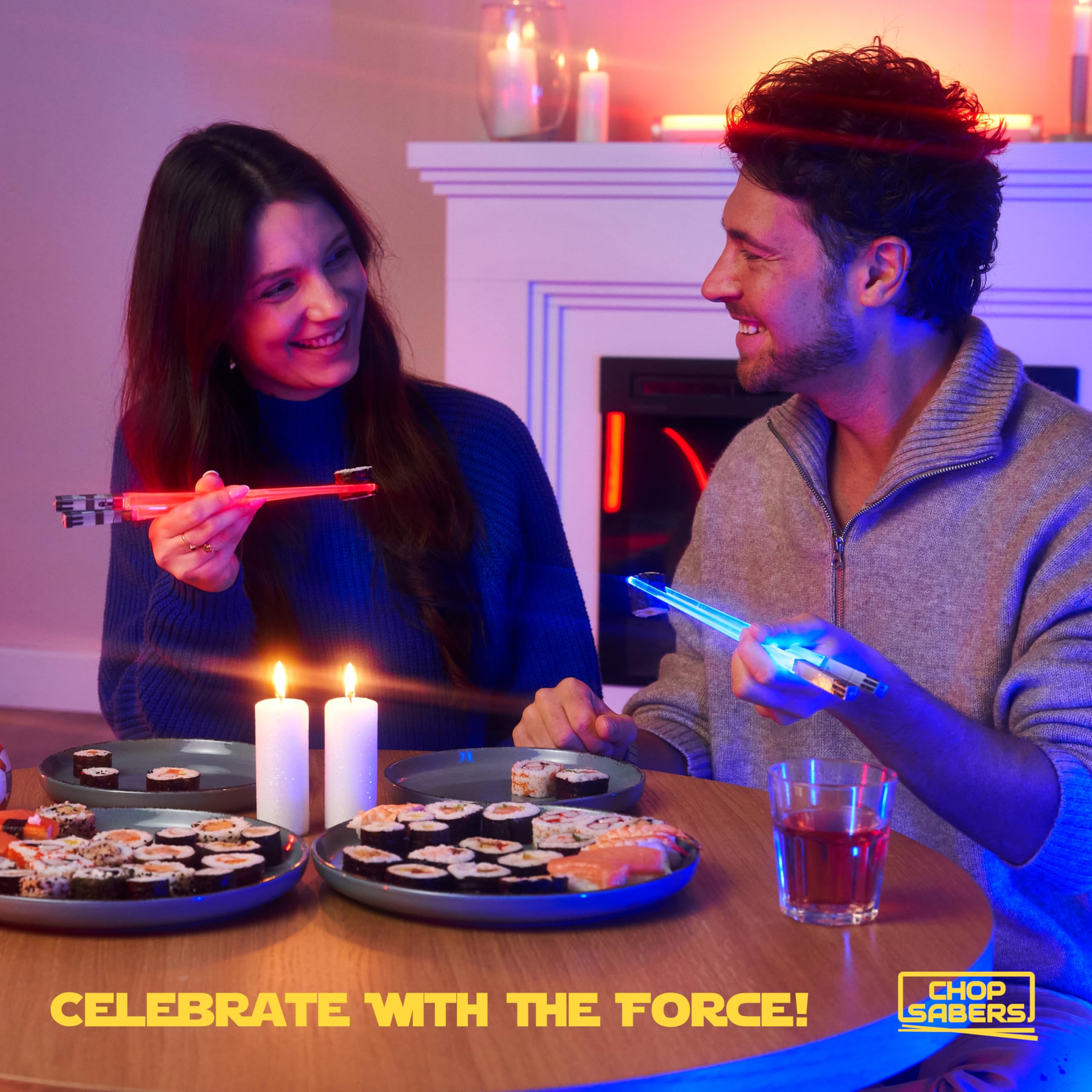 Star war chopstick kit with LED lights