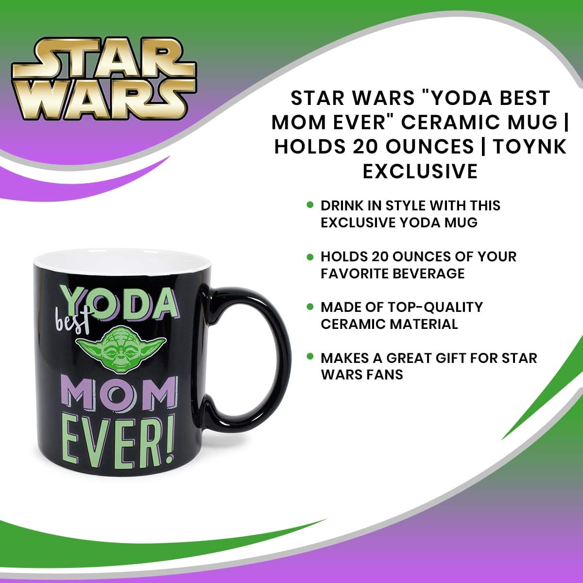 20 ounce capacity ceramic coffee mug for Star Wars fans