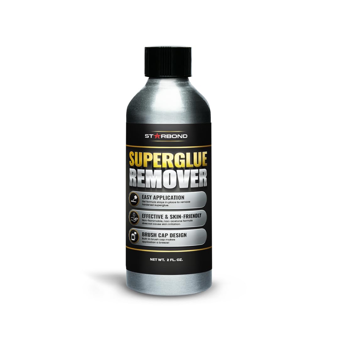 Starbond 2 oz Super Glue Remover bottle with brush cap applicator