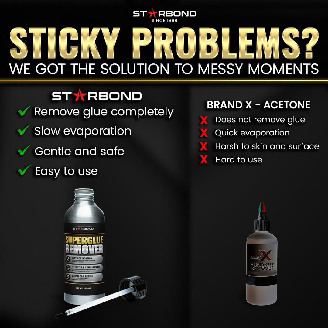 Starbond non-acetone glue remover mild formula