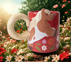 Comfortable grip Starbucks 12 oz ceramic mug suitable for daily use