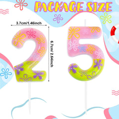 Number 2 candle part of the 25 set