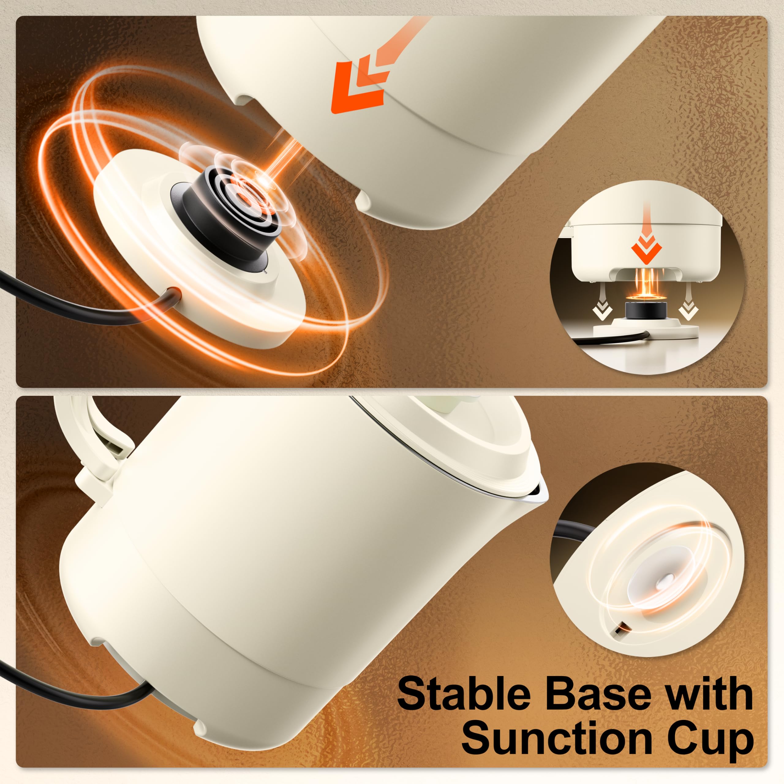 Stariver 600ml kettle for RV camping beige