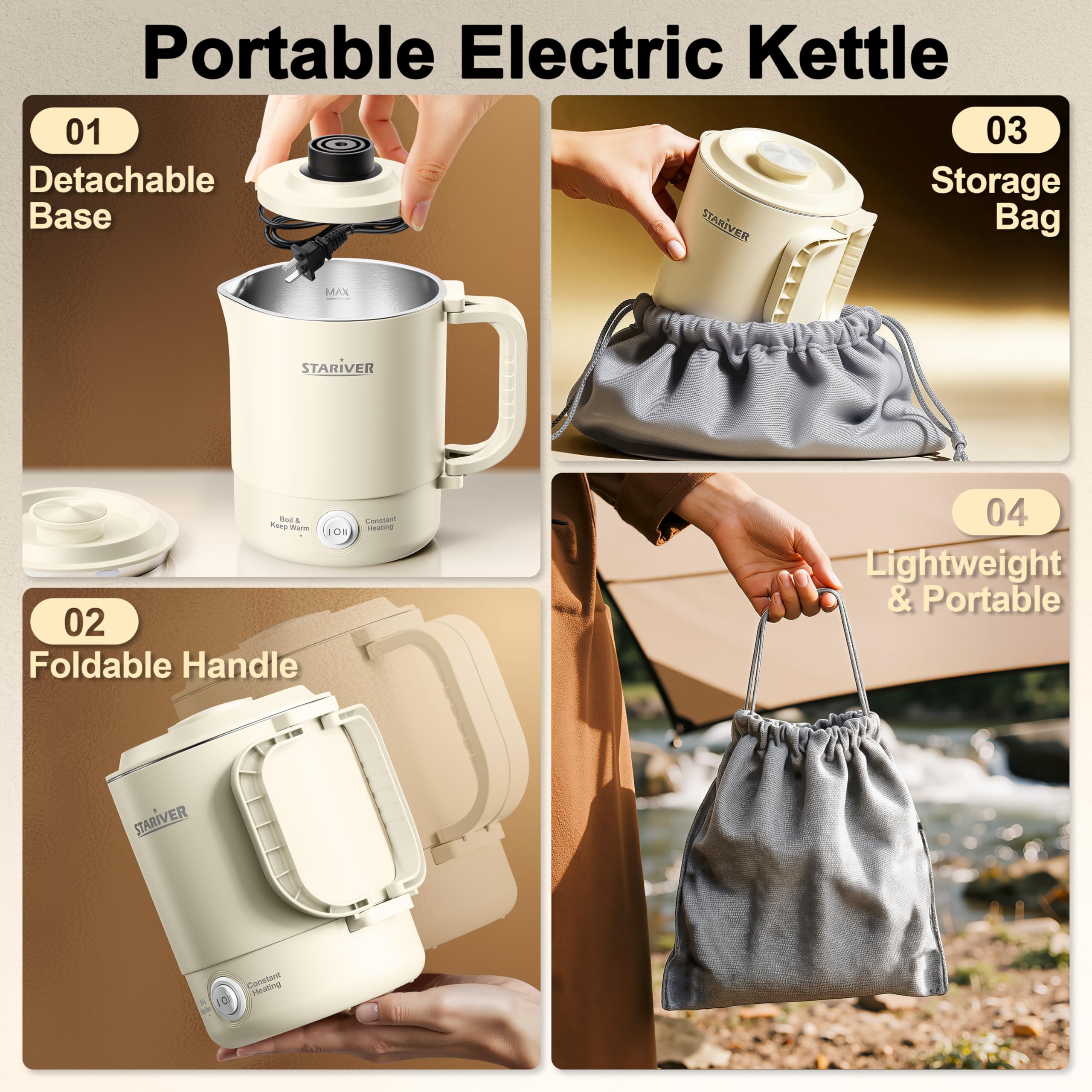 Stariver dual modes boil keep warm constant heating