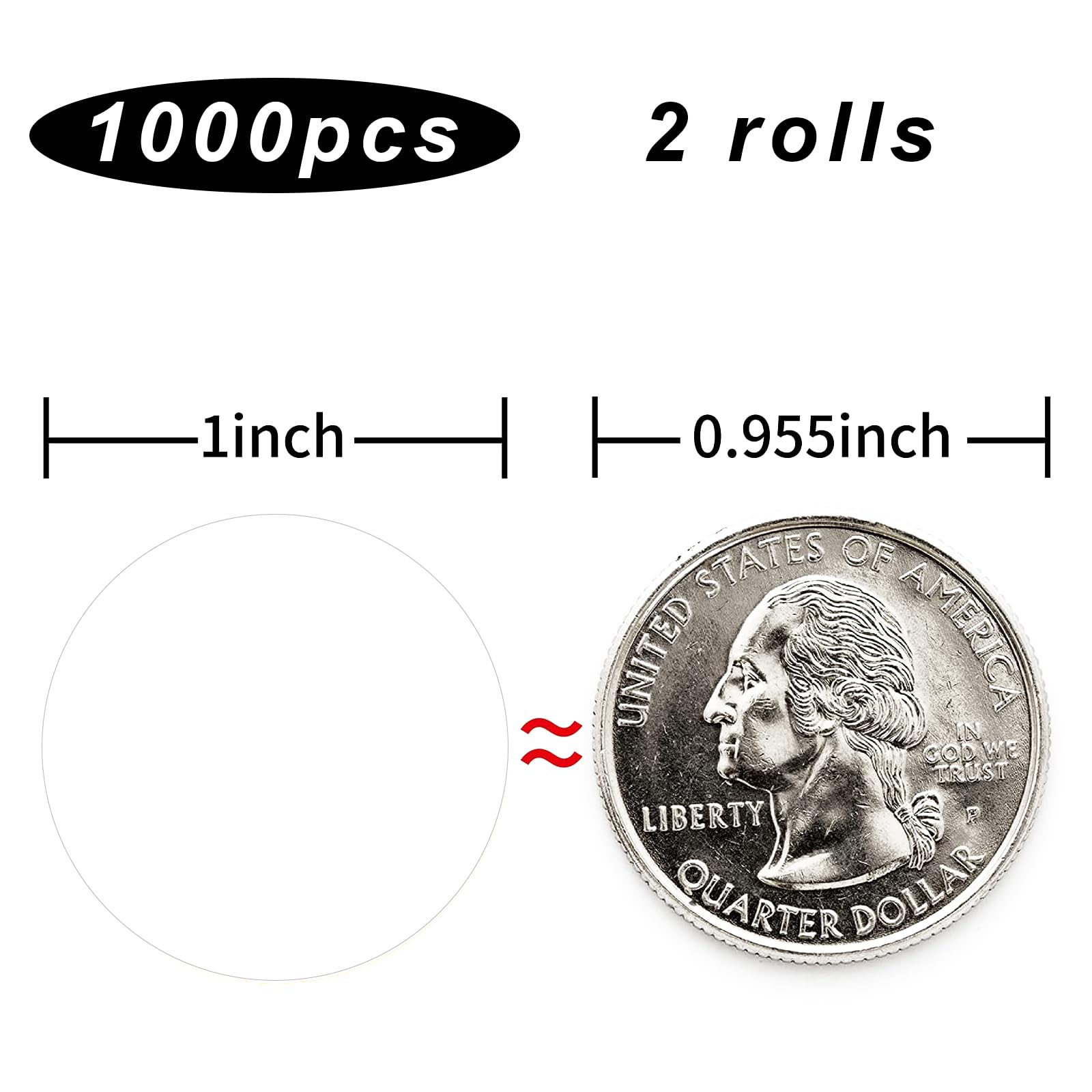 STARLIBOO 1 inch circle stickers writable for labeling