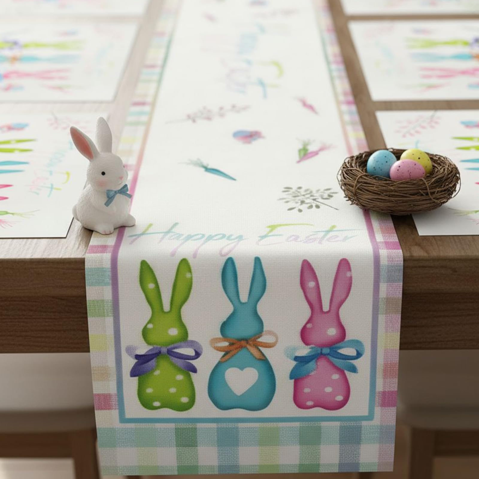 Easter table setting for spring celebrations