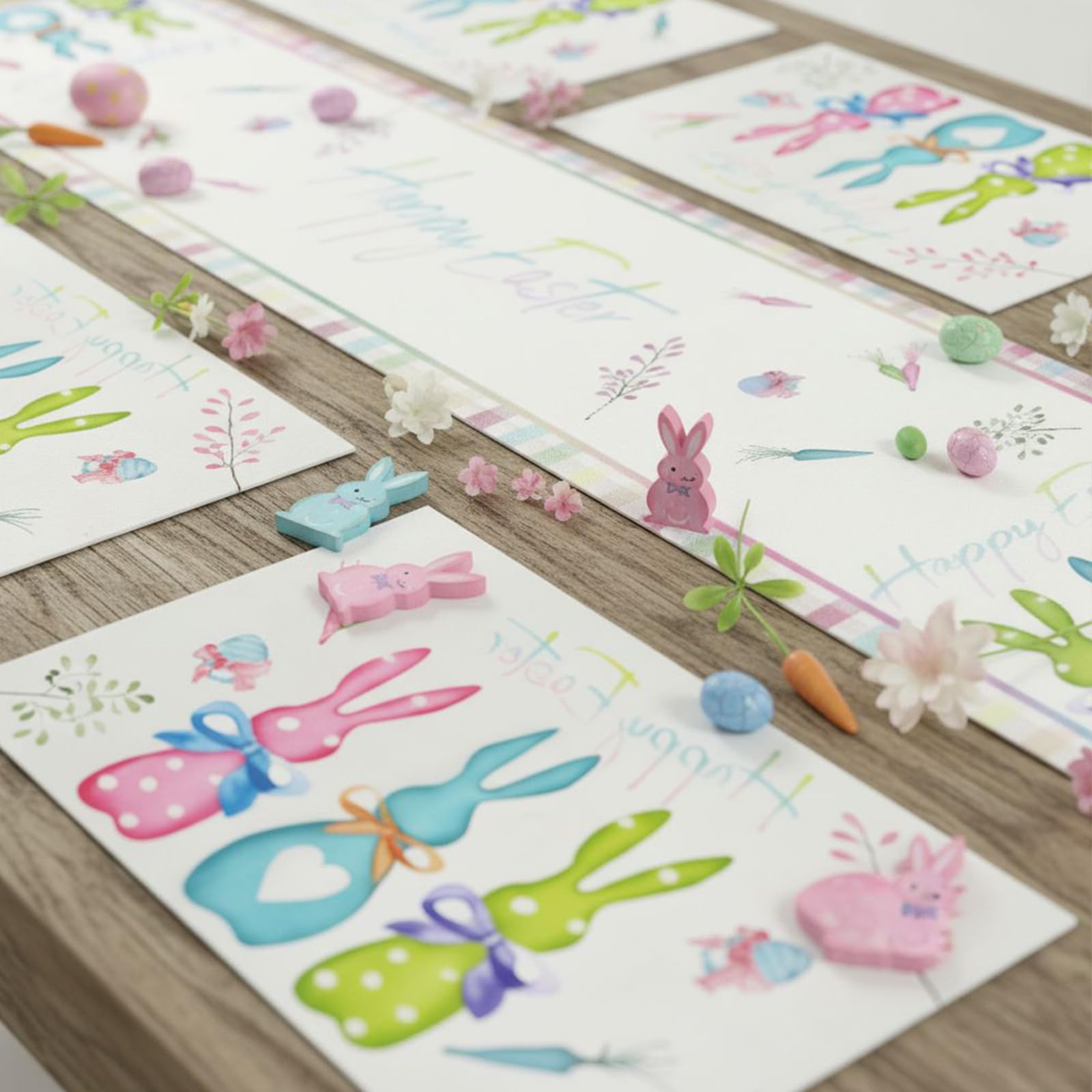 Durable stain-resistant polyester table decor