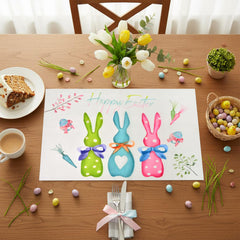 Complete Easter table set with runner