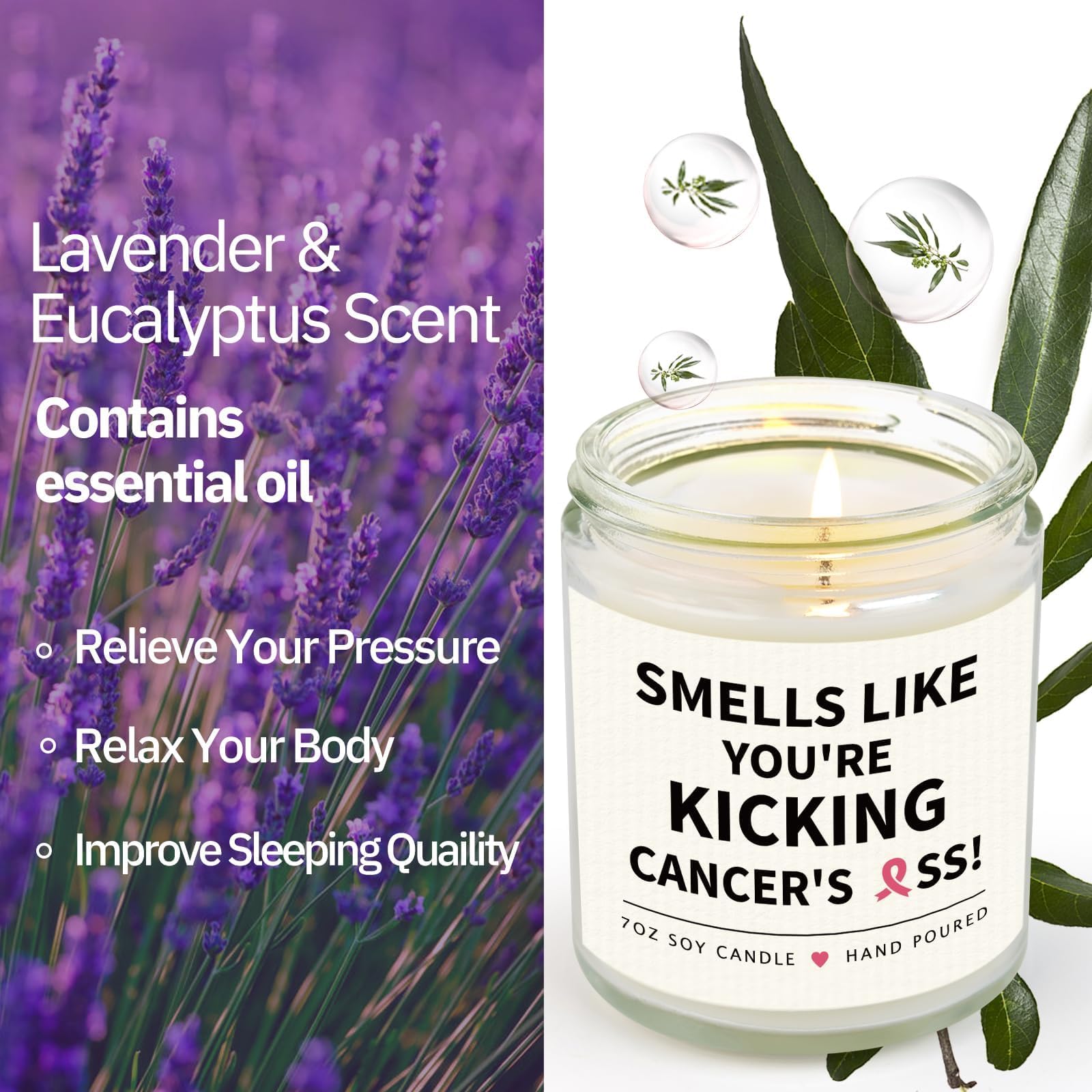 Cancer care gifts for women SteadStyle candle box