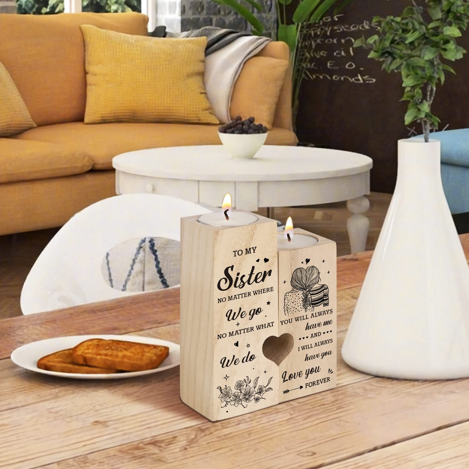 Candle holder home decor suitable for 1.5 inch candles