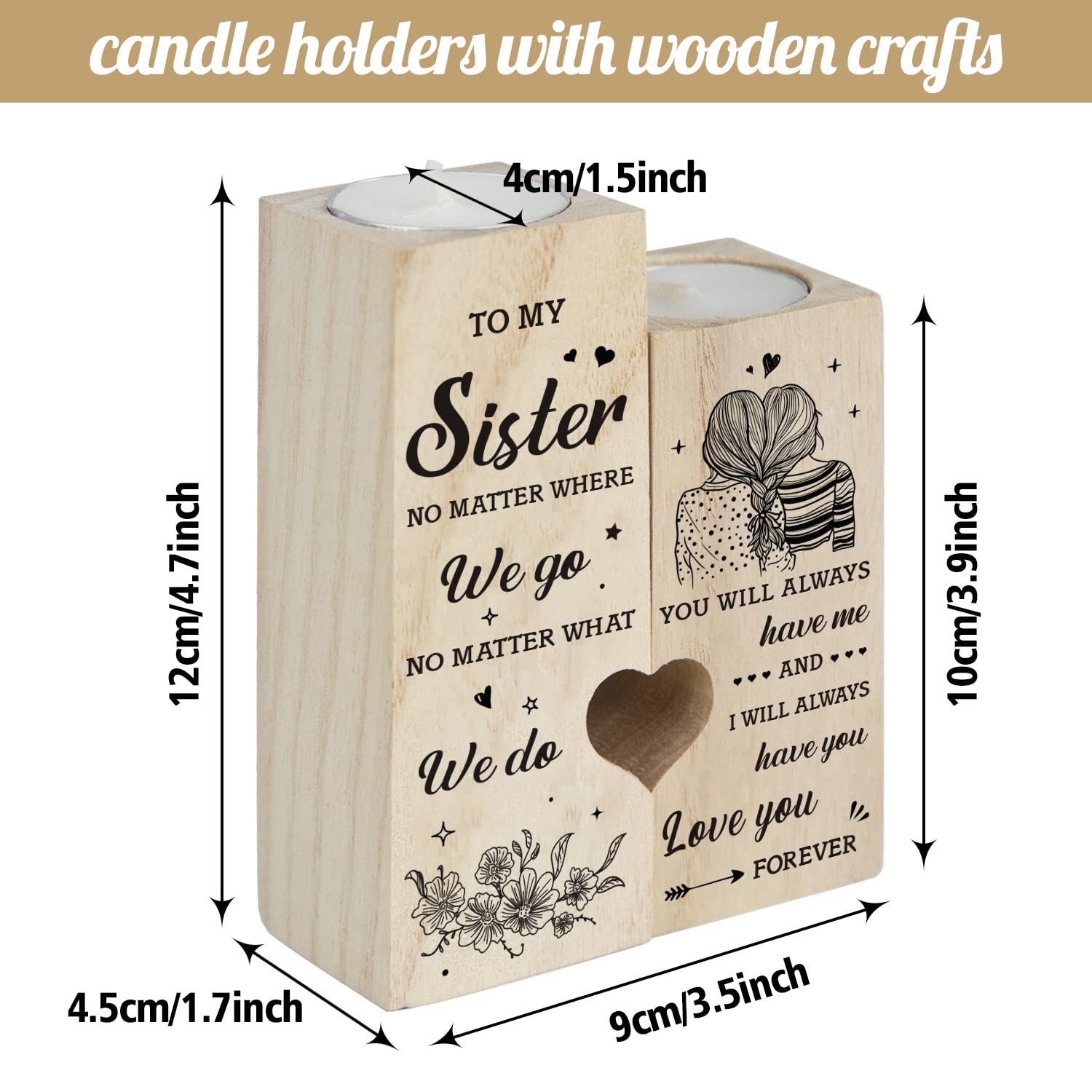 SteadStyle Valentines Sister Gifts from Sister product image