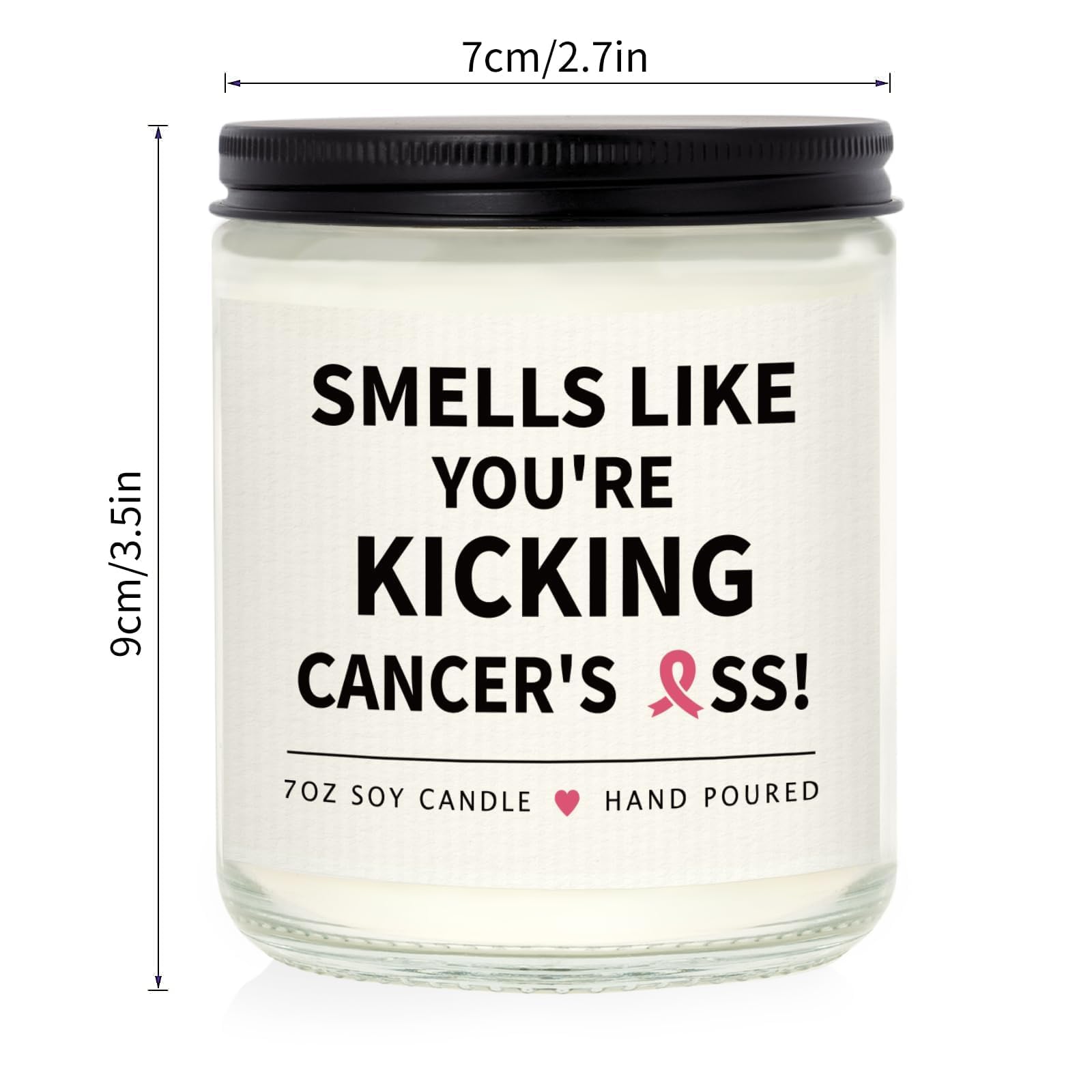 Reusable jar candle lavender SteadStyle close view