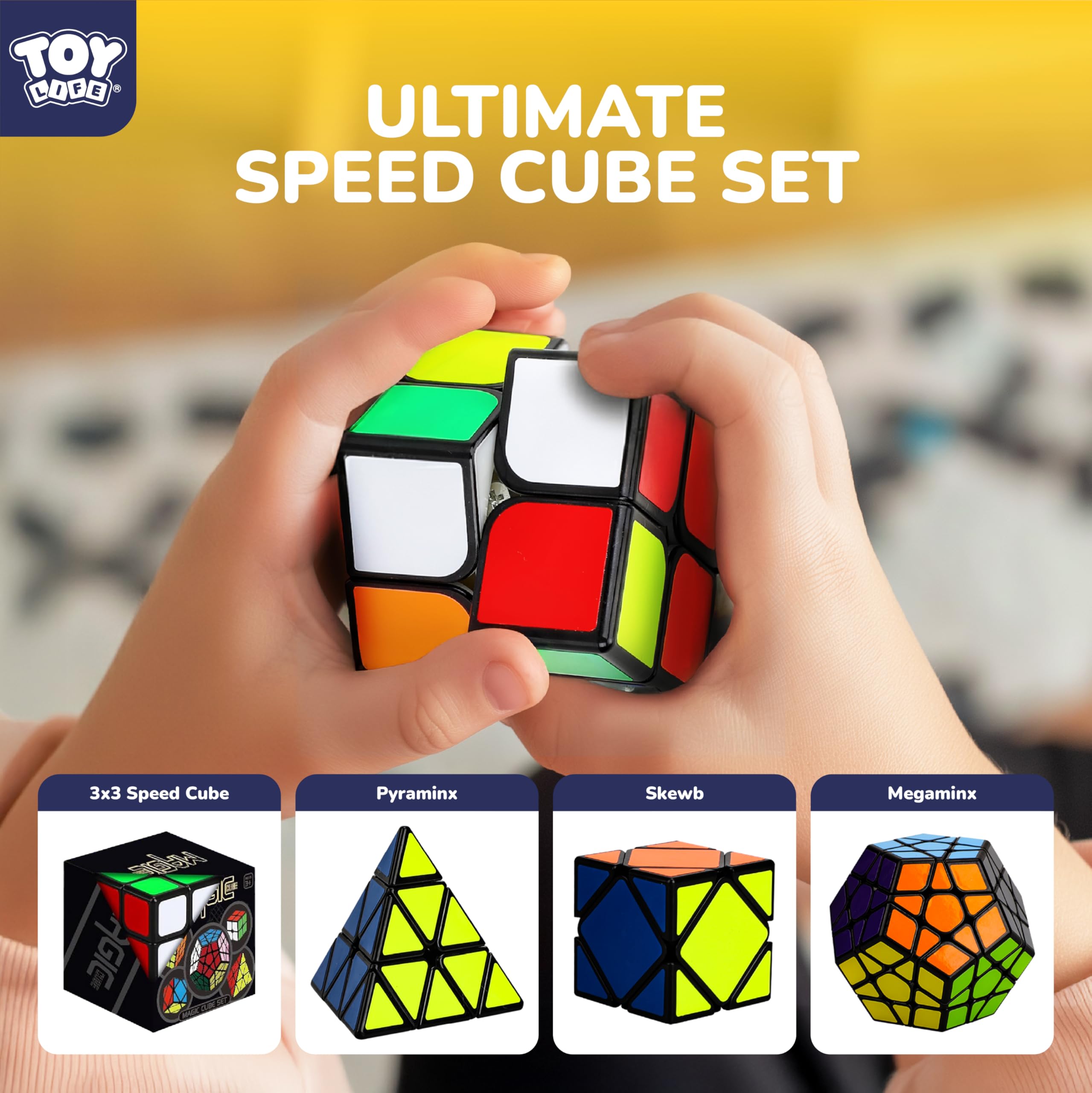 STEAM Life Speed Cube Set 5 Pack Skewb puzzle