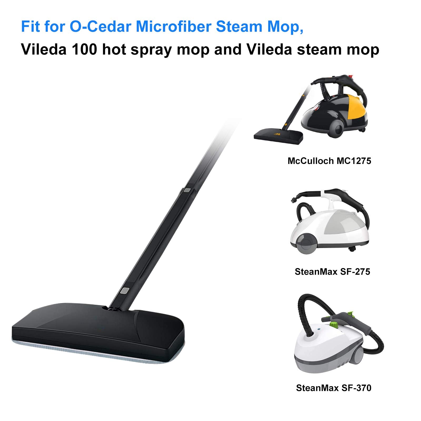 Steamfast SF-275/SF-370 compatible microfiber mop pads by VCLENA