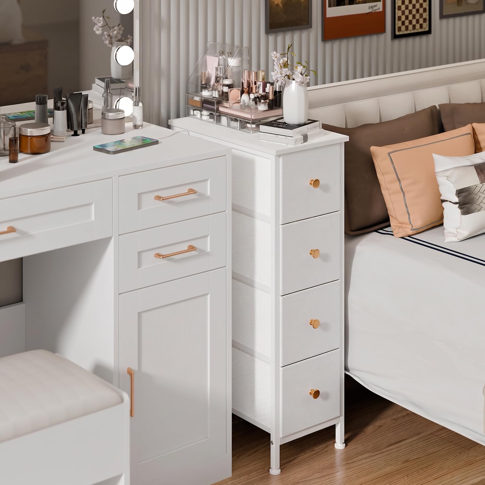 Sturdy steel frame with MDF top construction