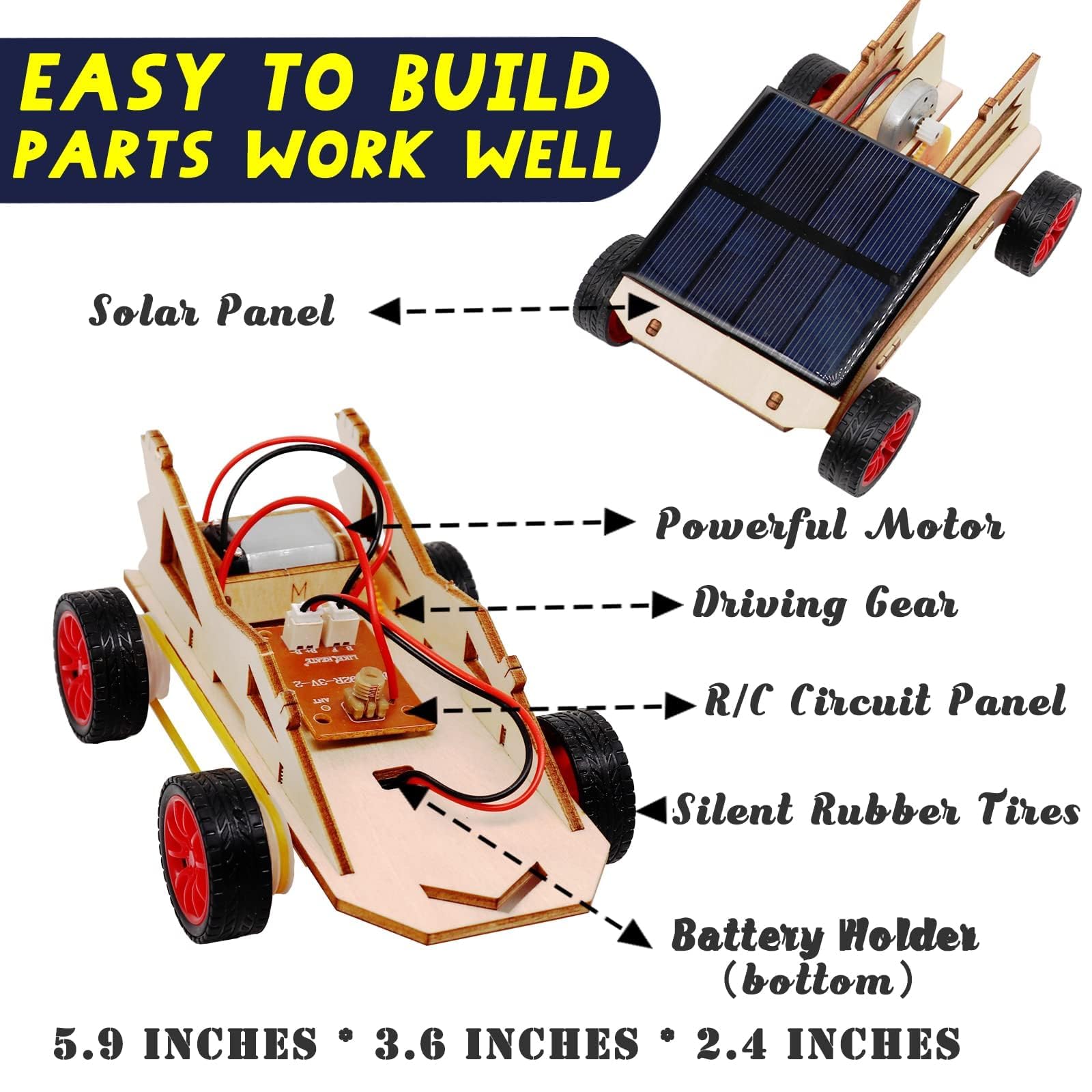 Gift box packaging for STEM car kits