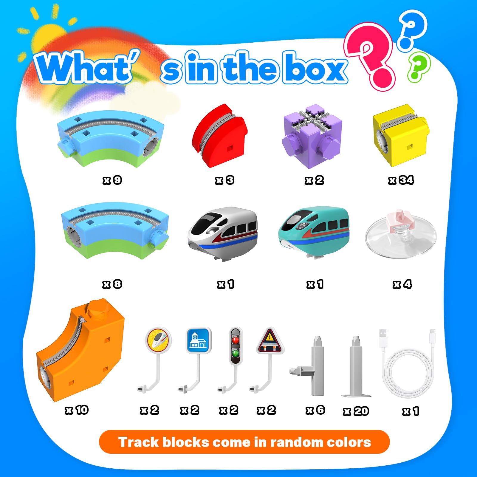 STEM train toy suitable for ages 3 and up