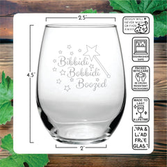 Stemless wine glass 15 oz for wine lovers