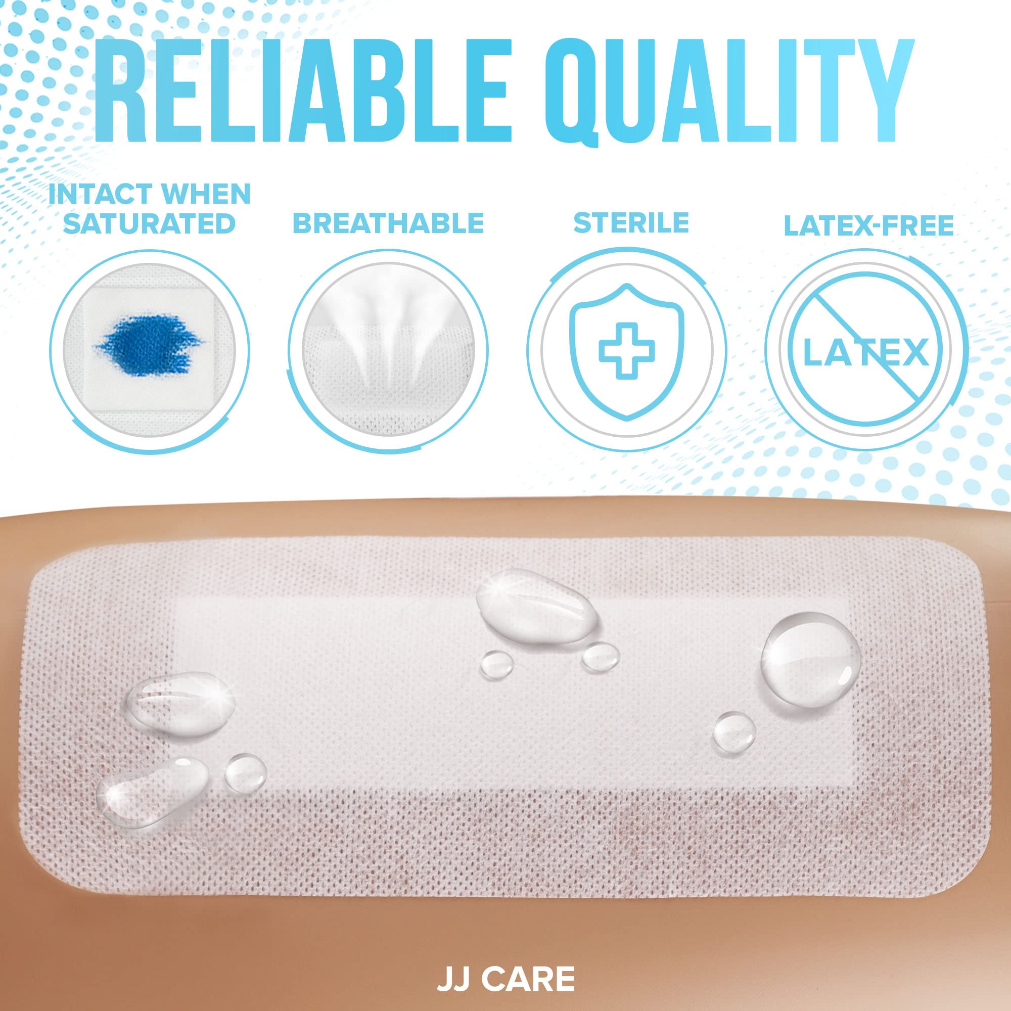 Sterile wound dressing individually sealed packaging image