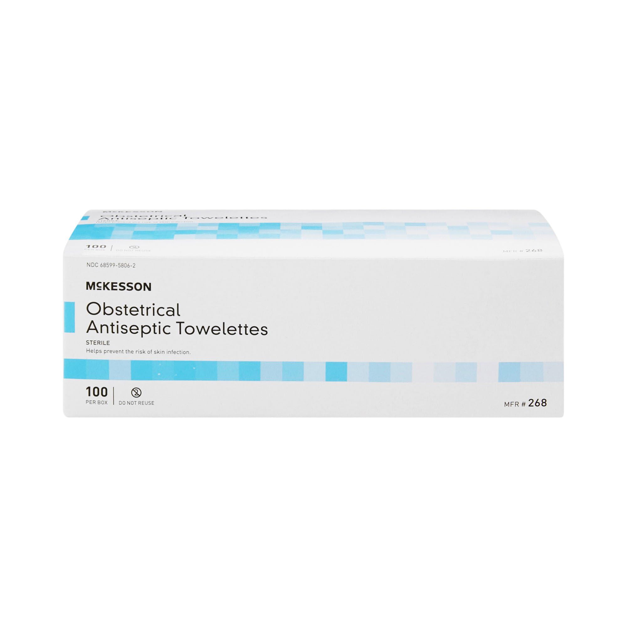 Single-use obstetrical wipes for medical staff