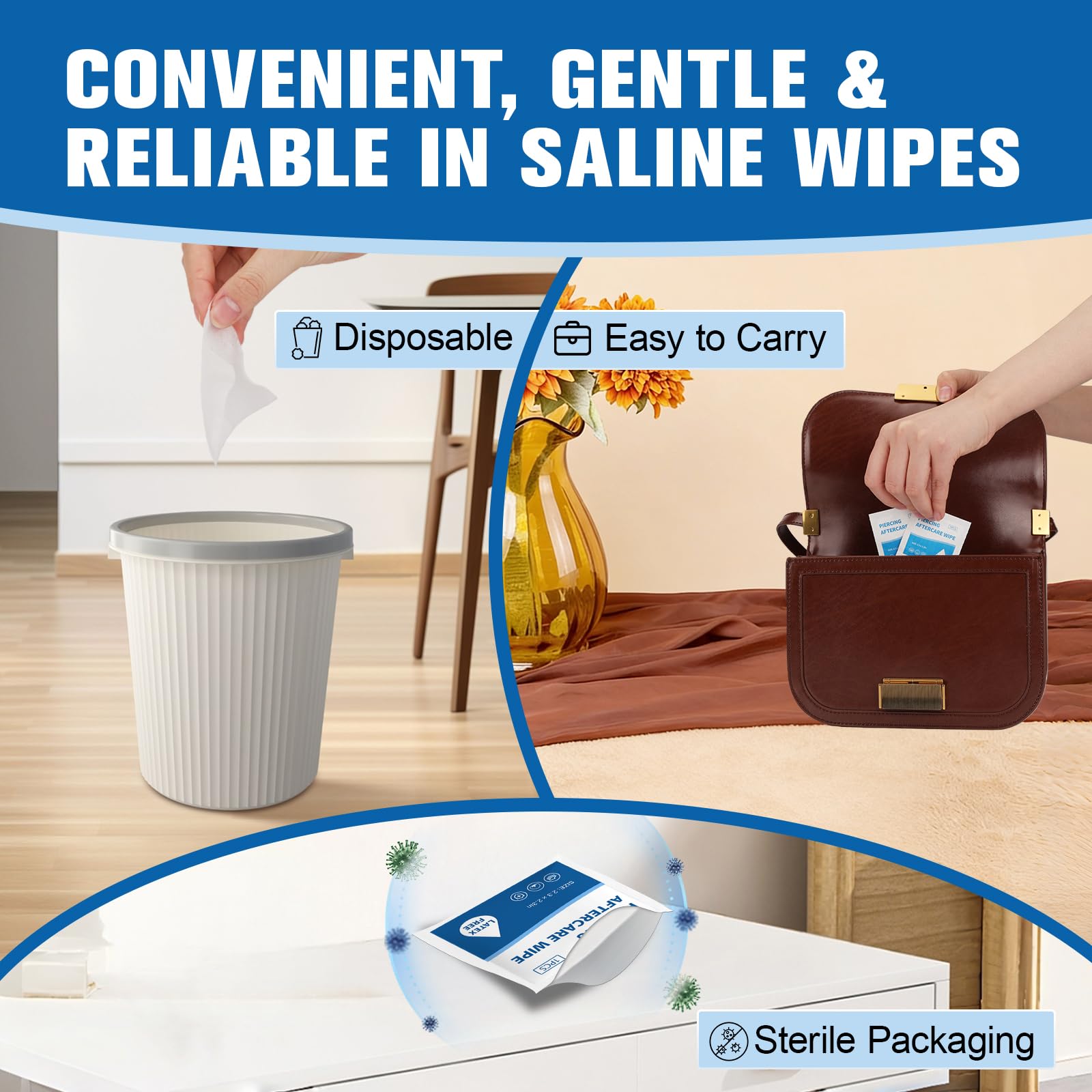 sterile saline solution for piercing care