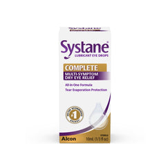 Sterile Systane Complete Dry Eye Relief Drops packaging 0.34 oz