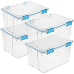 Sterilite gasket storage box front view without lid