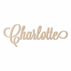 STICKY WALL VINYL LLC wood name sign made from formaldehyde-free birch plywood