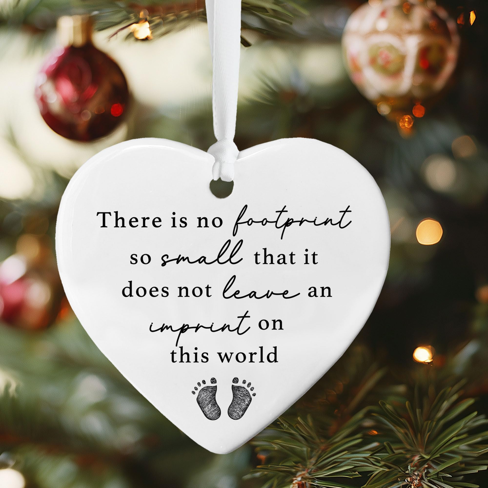 Stillborn baby memorial ornament packed in luxury gift box