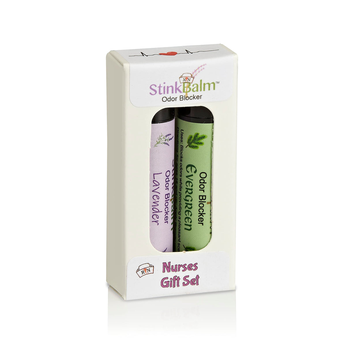 StinkBalm odor blocker nurses gift set packaging front