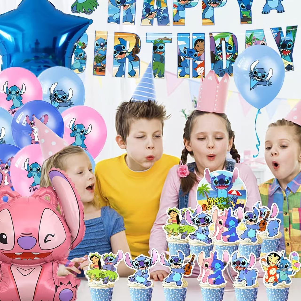 Stitch skin-friendly odorless materials balloons toppers