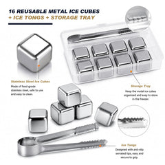 Transparent storage boxes for metal ice cubes by Stlavegos