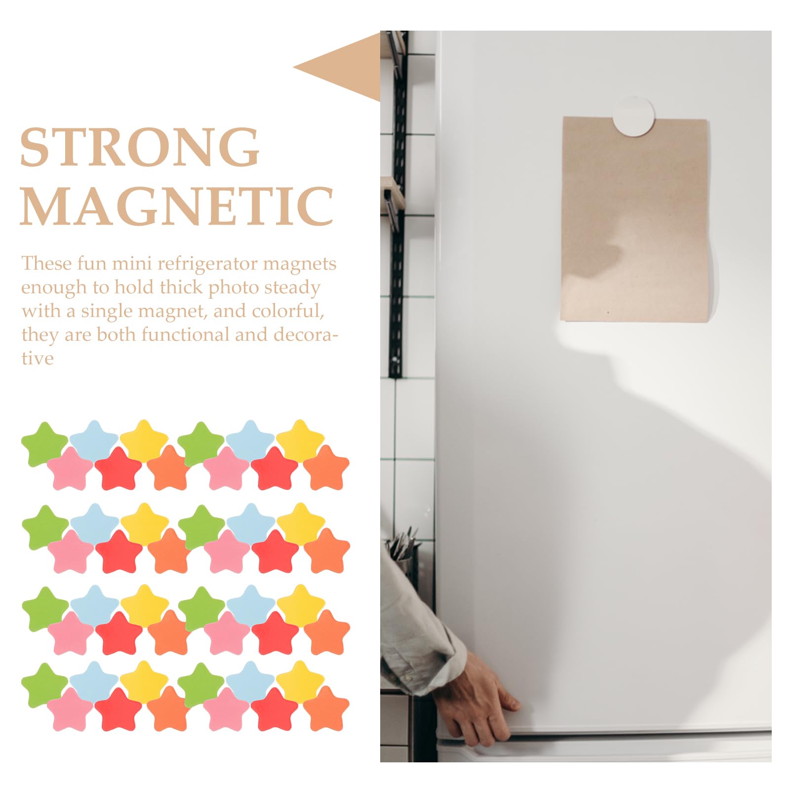 Compact 0.8 x 0.8 inch star magnets
