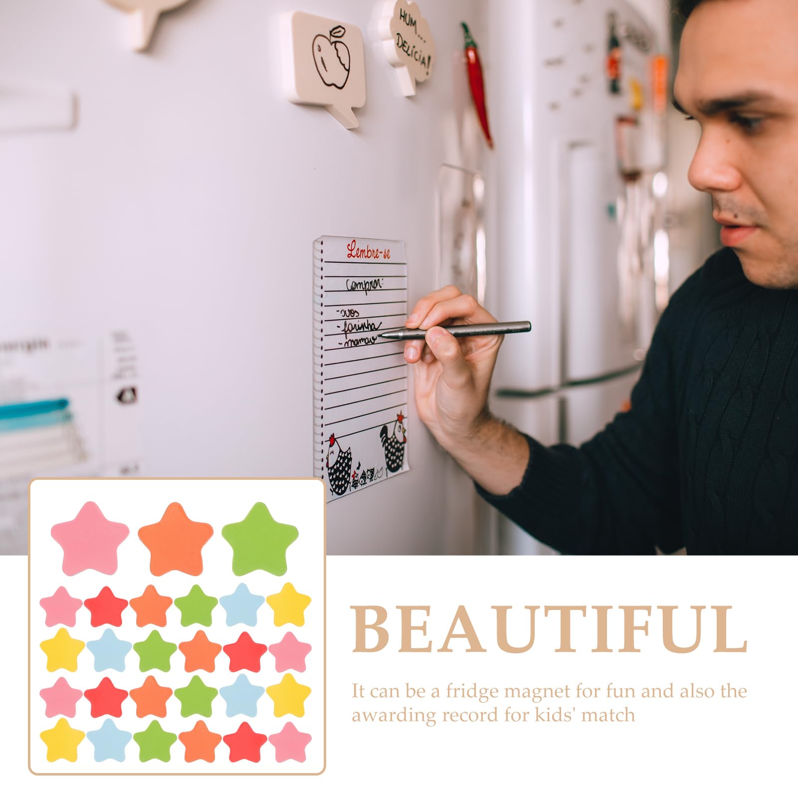 Magnets for fridge and whiteboard organization