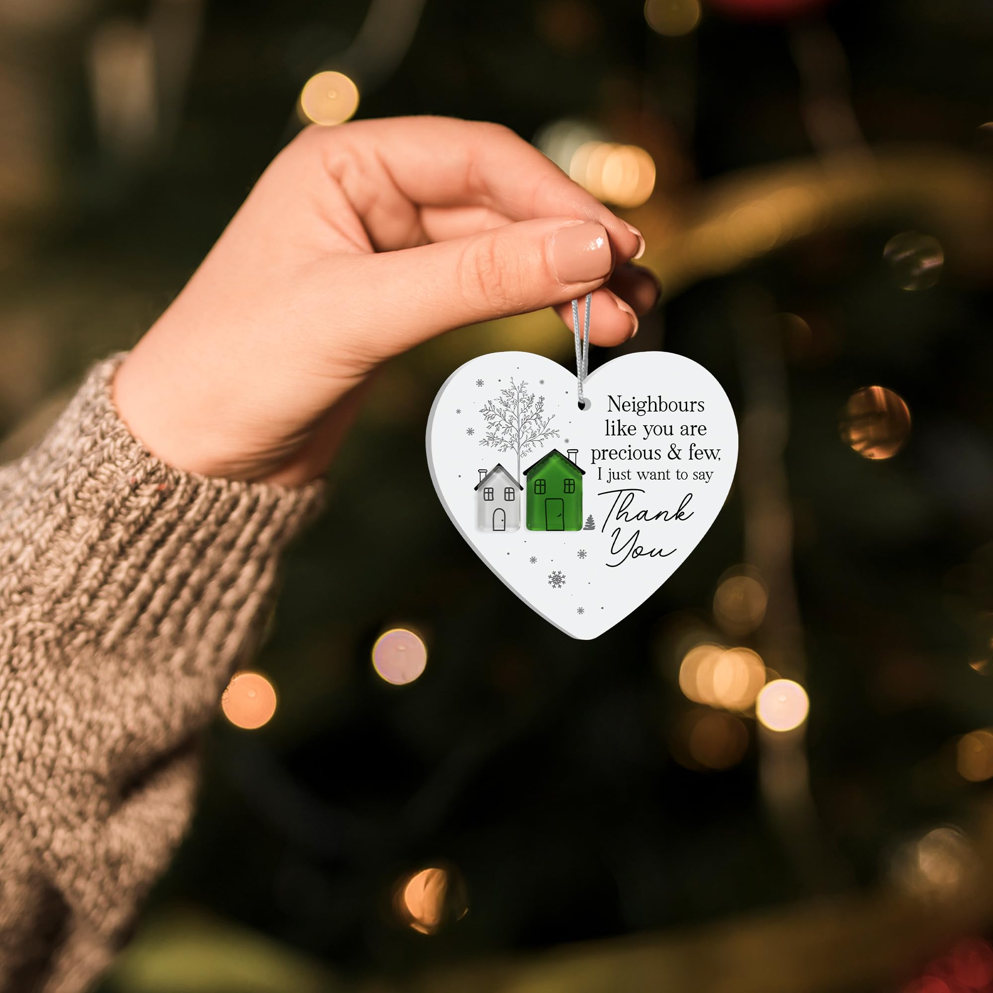 Stocking stuffer idea neighbor ornament Real Sea Glass