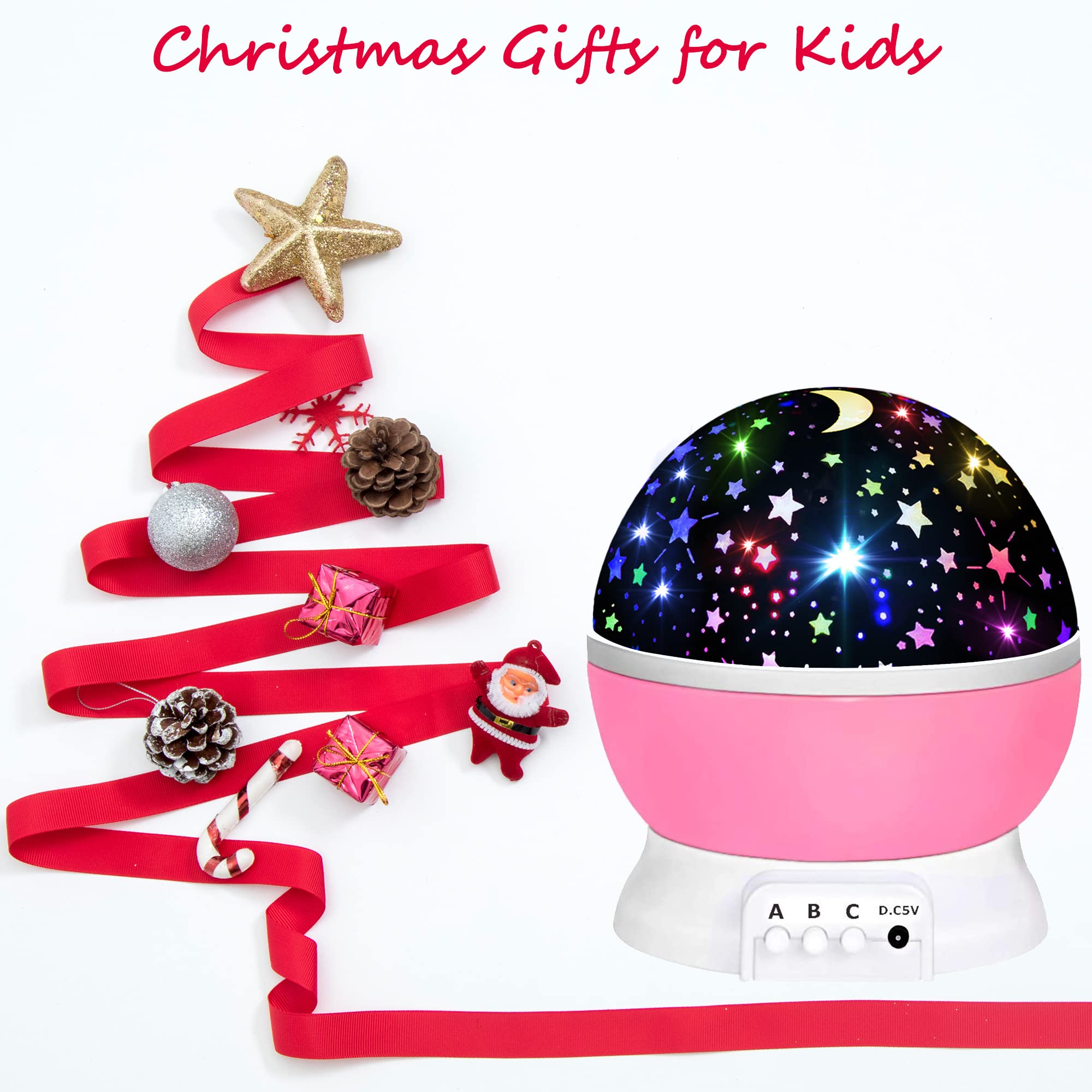 Gift ready star projector for 2-9 year olds