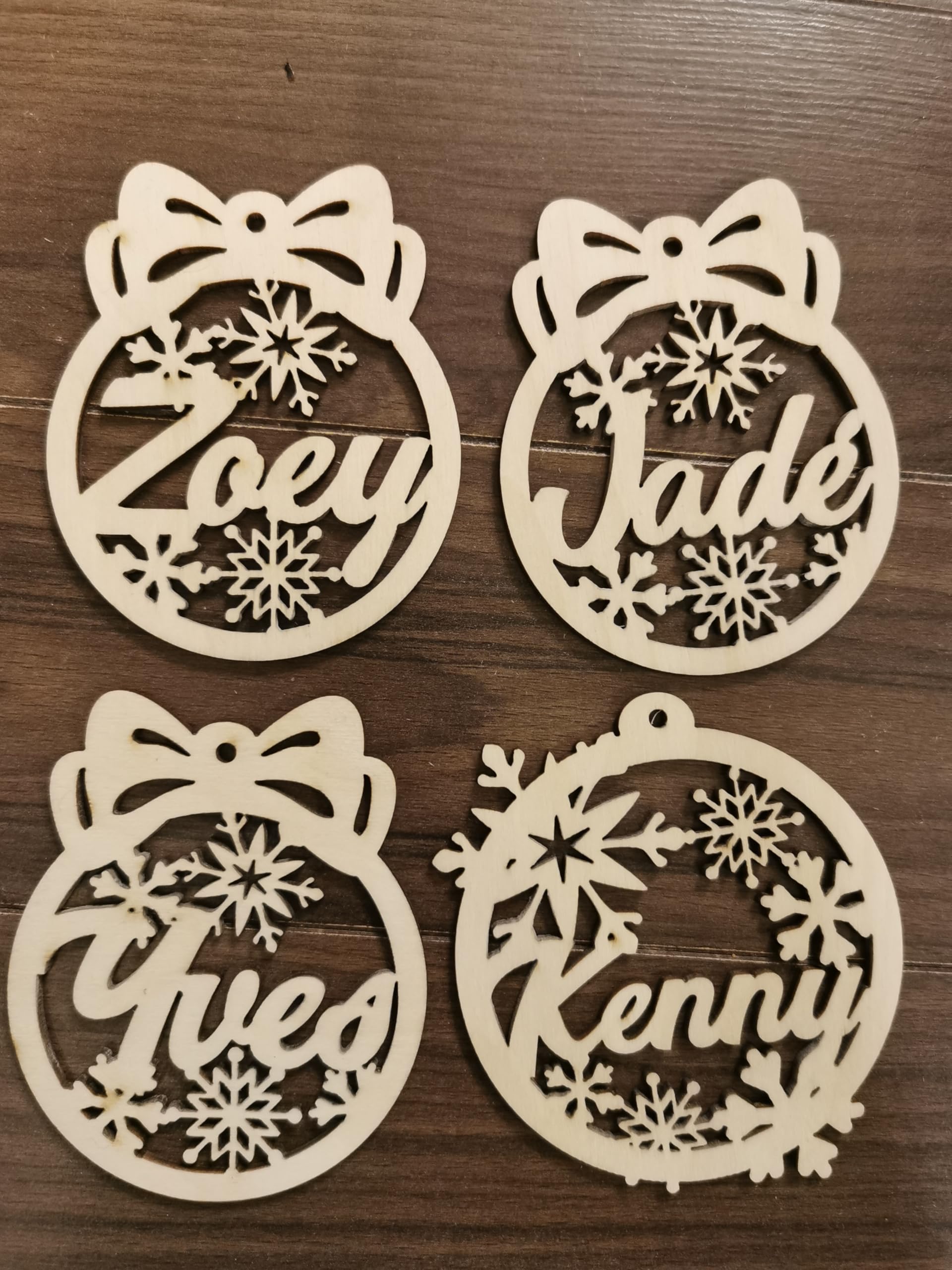 Stocking tags wooden labels for christmas decor