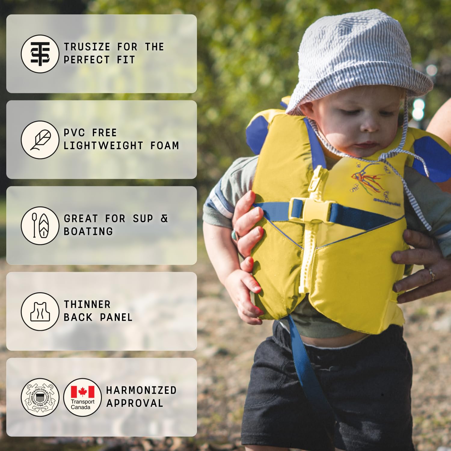 Stohlquist child life jacket 30-50 lbs uscg approved