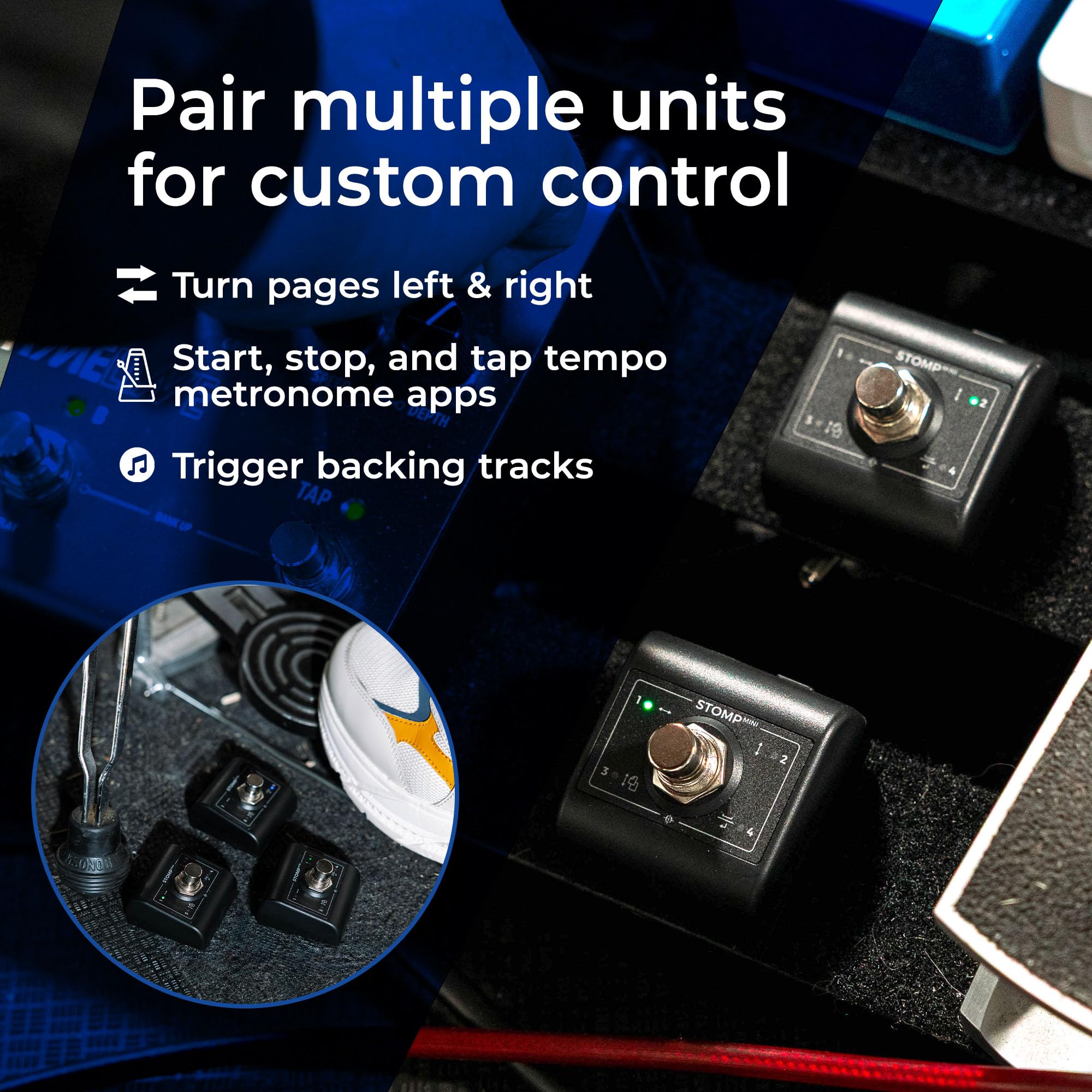 STOMP Mini premium metal switch ABS plastic construction