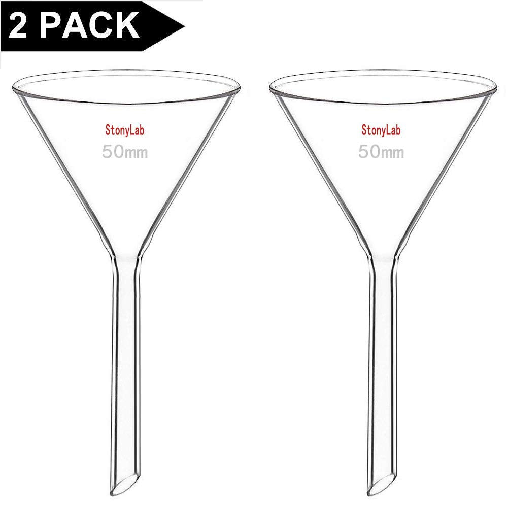 Two-pack StonyLab funnels 50mm diameter and stem