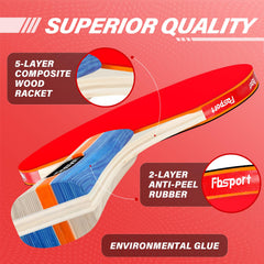 Carrying bag included for portable table tennis set