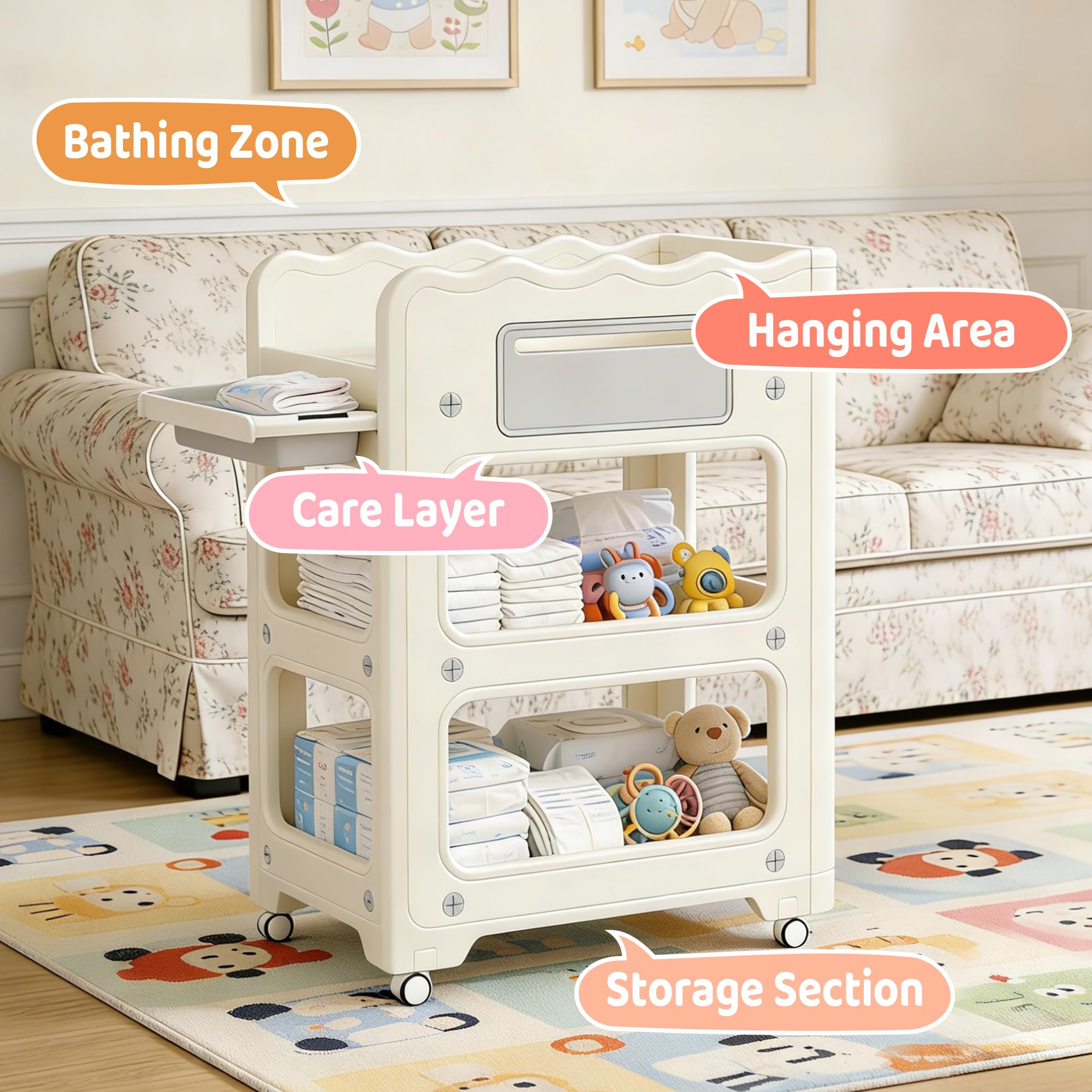 Sturdy reinforced plastic supports up to 50lbs