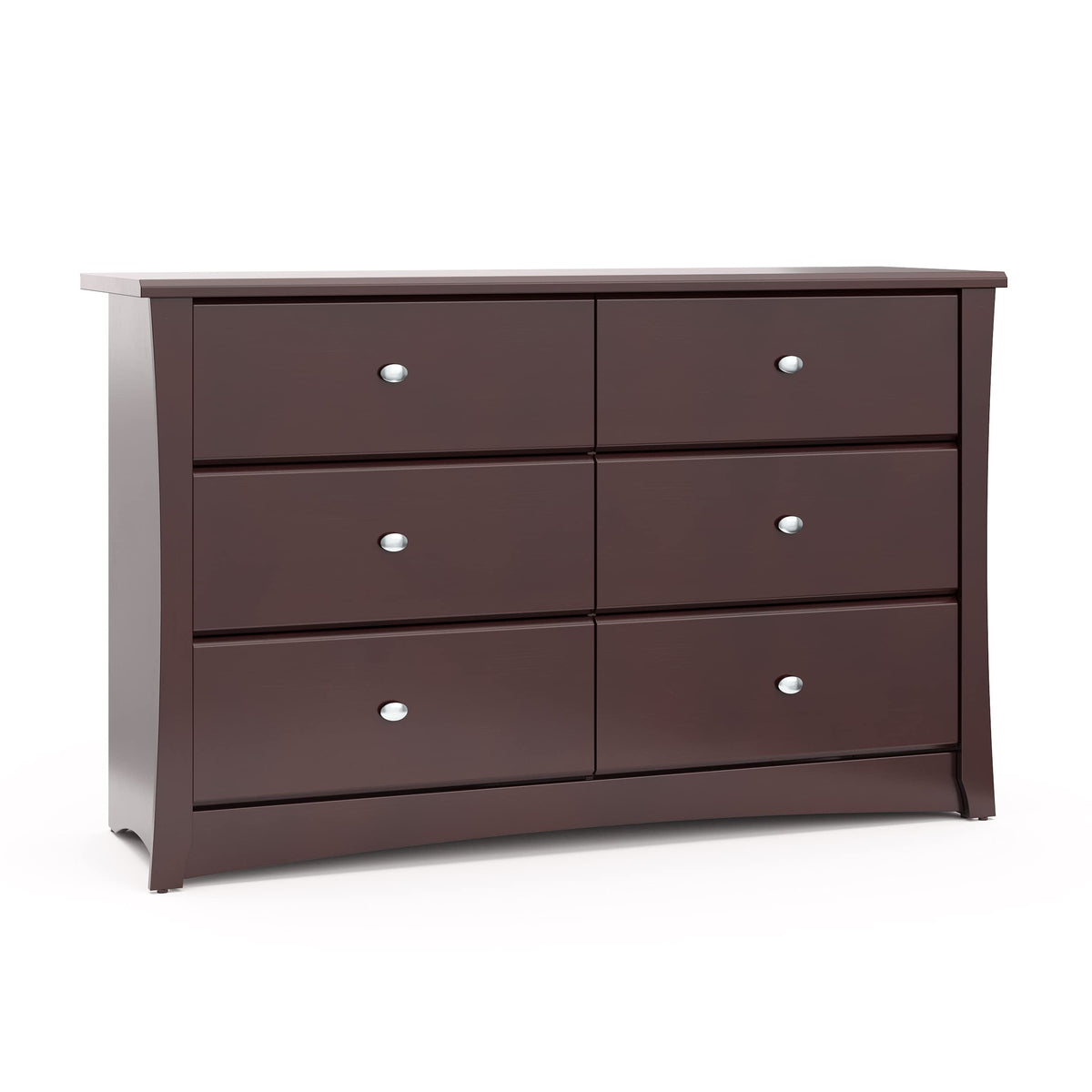 Storkcraft Crescent Dresser Espresso six-drawer