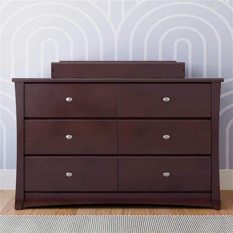 Six drawers with euro-glide tracks and safety stops