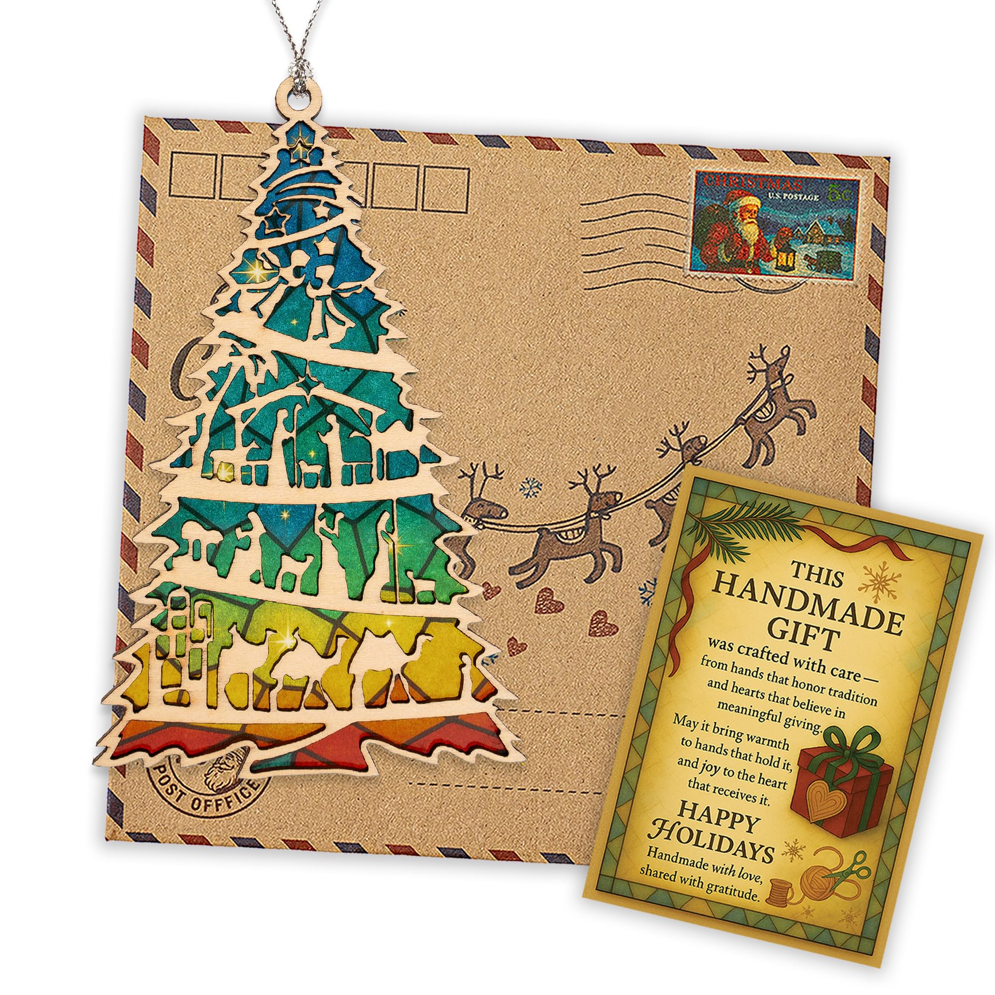 Ornament with included story card for gift giving