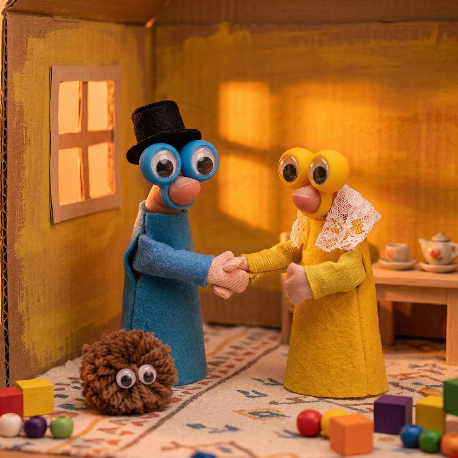 Puppet show toy suitable for kids birthday parties
