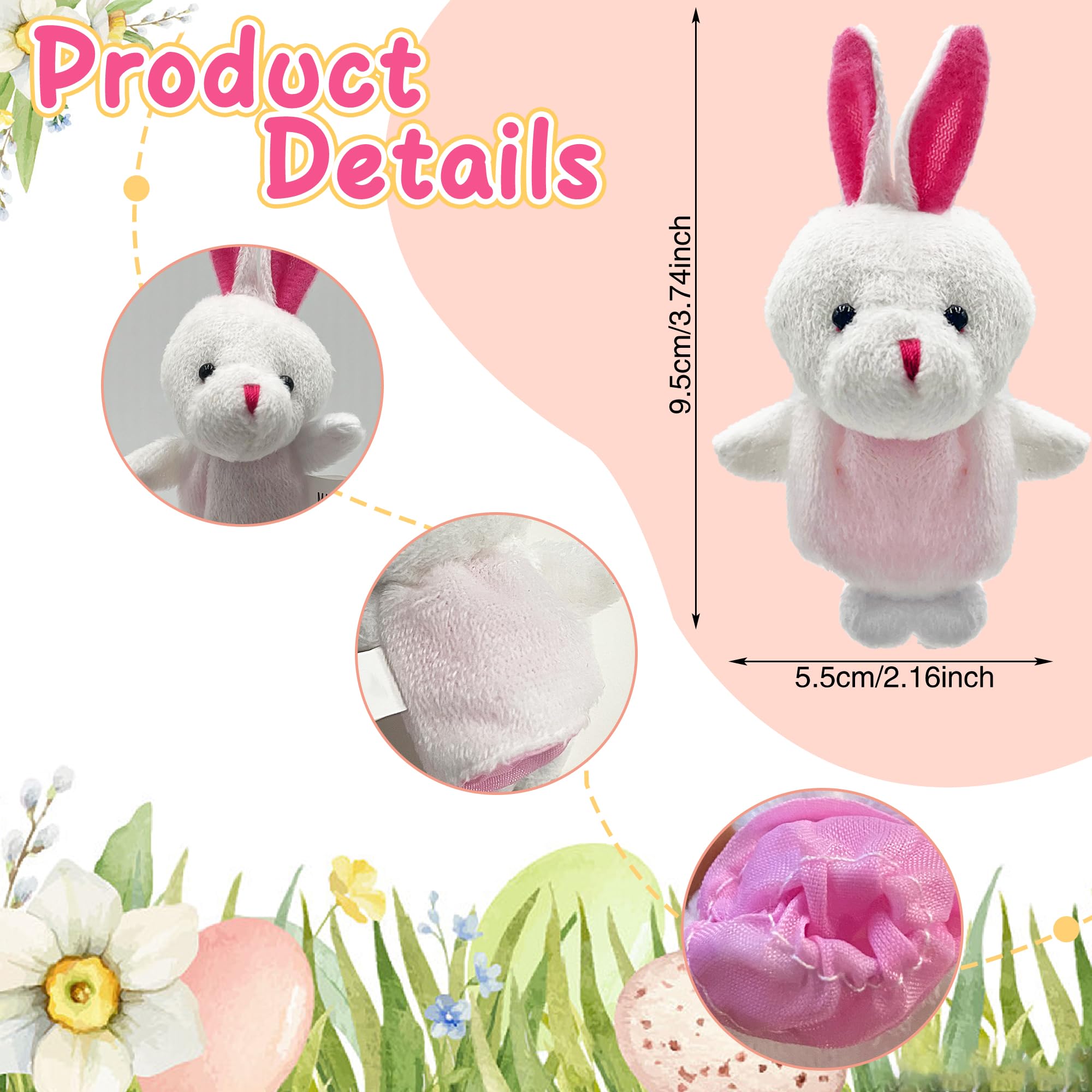 Fluffy cloth finger puppet toys for learning